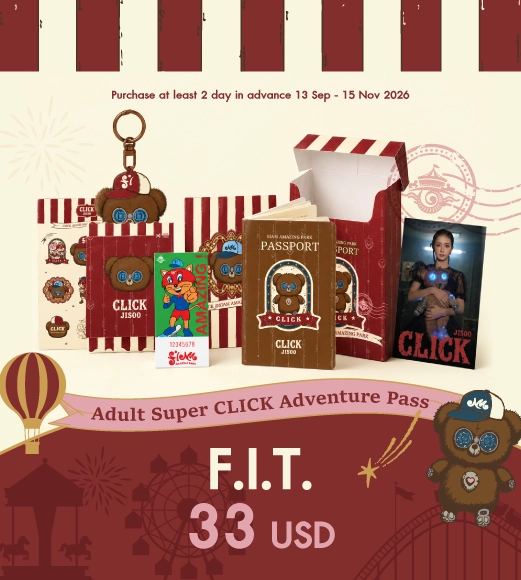 FIT Adult SUPER CLICK Adventure Pass. For online purchase at least 2 days in advance.